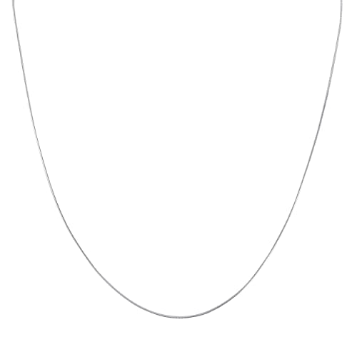 PORI JEWELERS 925 Sterling Silver Italian Magic Snake Chain Necklace - 16"-30" - size: 22, style: 0.85MM, Silver