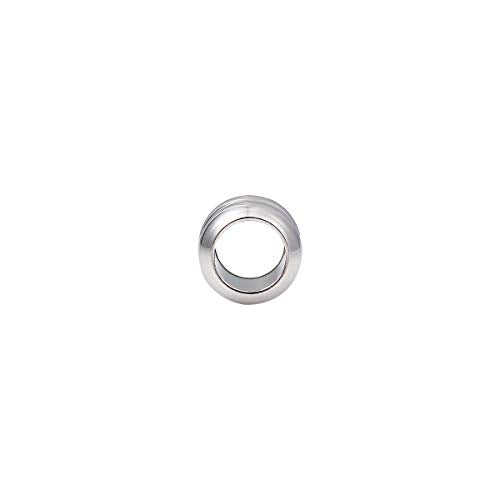 Stainless Steel Spacer Beads 8x9mm Double Threaded Loose Charm Caps Beads for DIY Jewelry Making 10pcs with 6mm Hole - color: 8x9mm 6mm