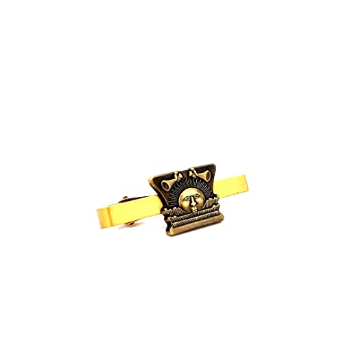 J11TB Sunstone Gold Tone Tie Bar Alloy Mormon One Moment In Time LDS CTR