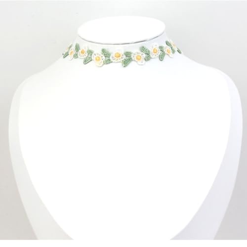 Pink Lace Choker Necklace Set, 10 Pieces - color: Green