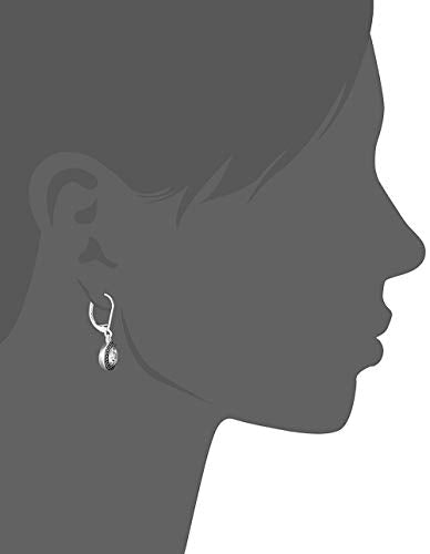 Handmade Sterling Silver Boho Crystal Dangle Leverback Earrings For Women - color: Clear