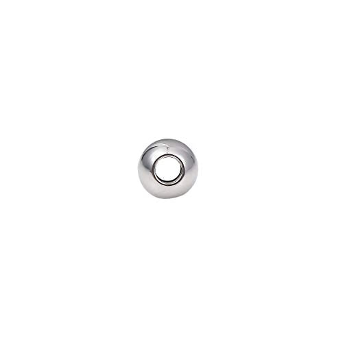 Stainless Steel Spacer Beads 6x5mm Round Loose Charm Caps Beads for DIY Jewelry Making 100pcs with 2.5mm Hole - color: 6x5mm 2.5mm