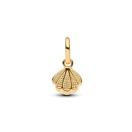 Gold Flower Family Charms for Bracelet Bead Charm for Women Jewelry Present - style: Gold Shell