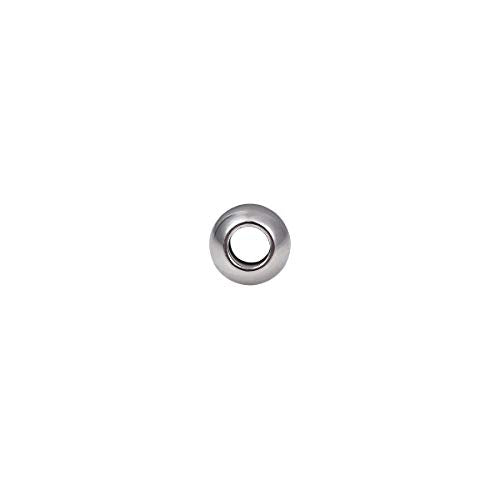 Stainless Steel Spacer Beads 5x4mm Round Loose Charm Caps Beads for DIY Jewelry Making 100pcs with 2.5mm Hole - color: 5x4mm 2.5mm