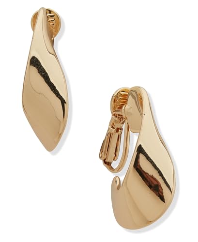 Anne Klein Women's Hoop Earrings, Layered Statement Fashion Jewelry for Everyday and Evening Wear - color: Gold Twisted