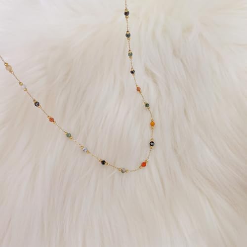 MODRSA Toe Rings for Women Toe Rings and Anklets for Women Toe Ring Adjustable Toe Rings Silver Rose Gold - color: F1-Anklet - Colorful Beads gold