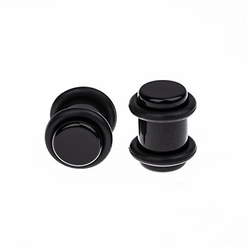 Ear Stretching Kit 54 Pieces 14Gauges-00Gauges Earrings Piercing Kit - color: black