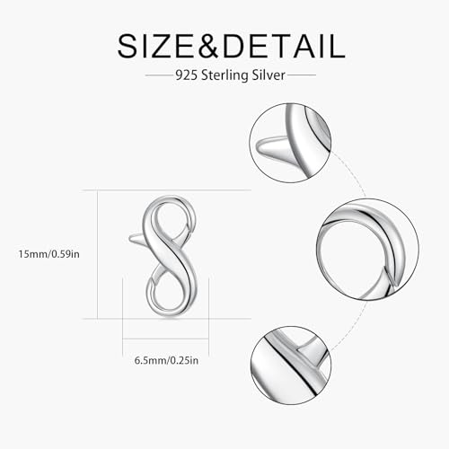 925 Sterling Silver Double Opening Lobster Clasp, Necklace Bracelet Anklet Jewelry Extender Clasp for DIY Jewelry Making (Style 1-2pcs) - style: style 1-2pcs