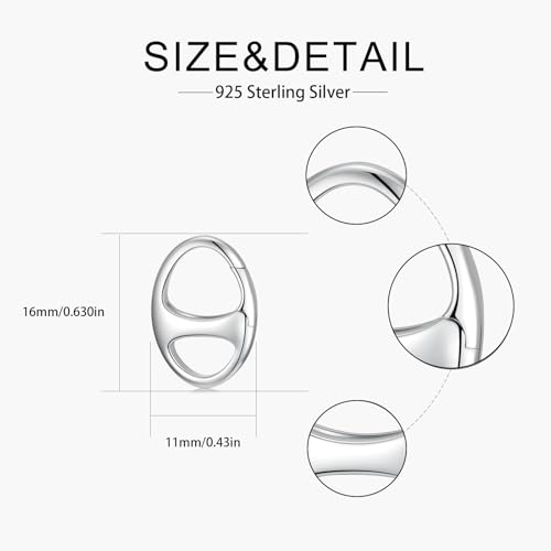 925 Sterling Silver Double Opening Lobster Clasp, Necklace Bracelet Anklet Jewelry Extender Clasp for DIY Jewelry Making (Style 3-2pcs) - style: style 3-2pcs