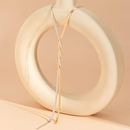 Long Gold Necklace for Women Dainty Lariat Necklaces Twist Snake Chain Y Necklace Charm Trendy Jewelry Gifts - color: Multi Color