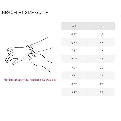 PH PandaHall 7.8 Inch Charm Bracelet Bead Charms Stainless Steel | European Snake Chain Bracelets with Round Barrel Snap Clasp For Women Bracelet DIY Jewelry Making