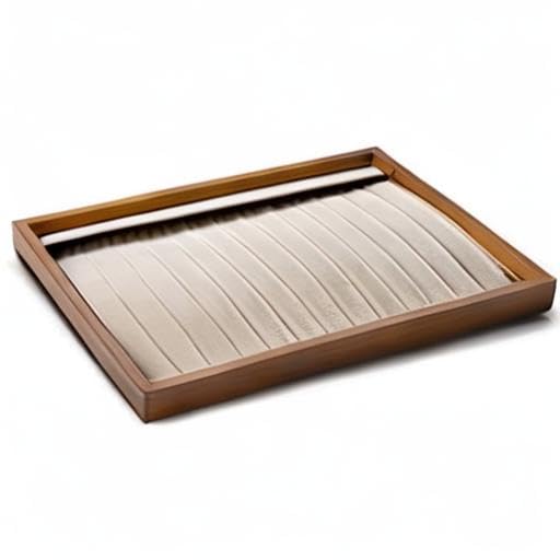 Oirlv Wood 13 Grids Necklace/Bracelet/Pendant Display Tray Jewelry Drawer Organizer Stackable Jewelry Trays (Creamy-white) | Stackable Design,for Jewelry Necklaces Bracelets and Watches,Organizing and Presentinge Legantly on Dressers&in Dresser - color: C