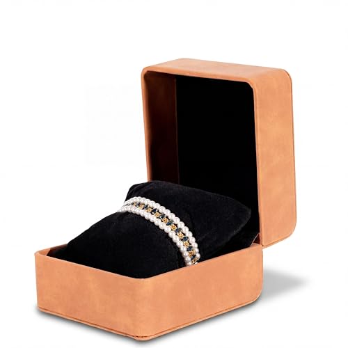 18K Gold Plated Faux Pearl Beaded Bracelet for Women | Vintage Design No Tarnish Finish Gift Box for Birthdays Weddings Anniversaries and Everyday Wear