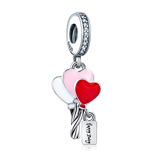 10 Pack Silver Bead Charms for Bracelets and Necklaces Pendant Dangle Beads Jewelry Gifts for Women Charm Set - color: Rainbow Animals