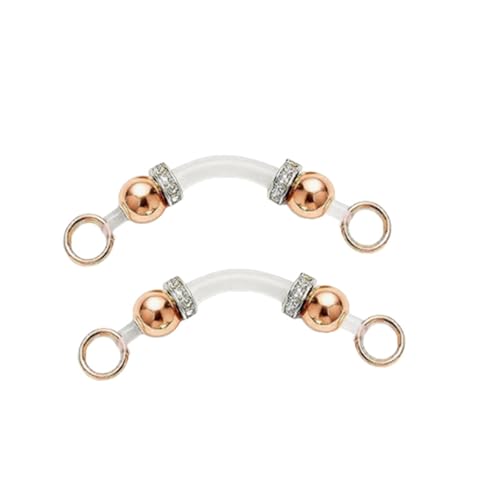 Nipple Covers for Women Lingerie Charm Painless Trinket Delicate Adornment Body Accent Non Pierced Rings - color: Rose Gold