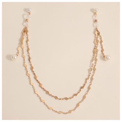 Sexy Pearl Tassel Non Piercing Nipple Chain Jewelry for Women Double Layered Pearl Chest Chain Festival Rave Party Nipple Body Jewelry