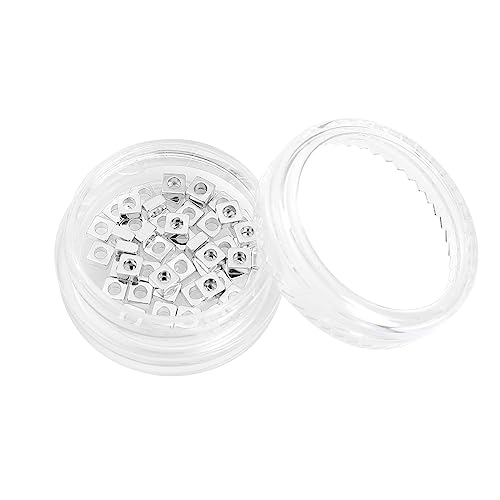 Silver Plated Square Spacer Beads 3x1.5mm 50pcs for Jewelry Making Findings Non Tarnish - color: Silver, size: 3x1.5mm Square