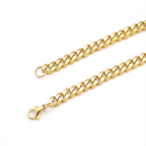 1 pcs Hand Chain Bracelet Rope Stack Bracelets Bangles 3 MM Stainless Steel Jewelry for Men Women - color: Gold, size: 5 MM