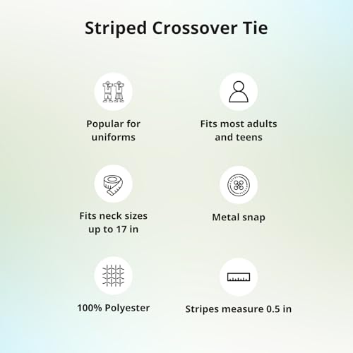 tiemart Crossover Tie - color: Golden Champagne and Black Striped