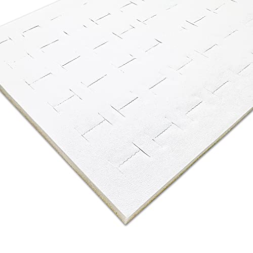 2-Pack 72-Ring Holders Leatherette Foam Padding Jewelry Inserts - Tray/Case Liners - Retail Display, Storage (White) by The Display Guys - color: White - Leatherette, size: Ring Slots - 72