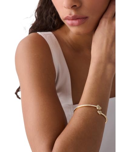 kate spade new york Yours Truly Pave Open Hinge Cuff - color: Clear/Silver