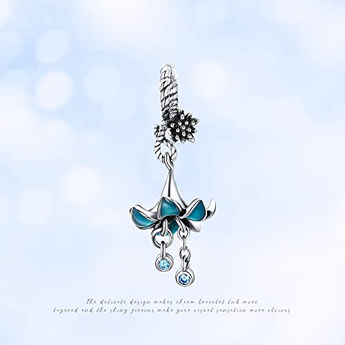 KUNSIR Charms Beads fits Pandora Charm bracelets for Woman 925 Sterling Silver Dangle Pendant Bead Jewelry Beads Gifts Happy Birthday Charms for Women Bracelet&Necklace - style: Angel Lucky Symbol Three Piece Set Charm