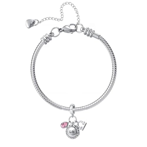 NanMuc Constellation Charm for Women Bracelets Horoscope Zodiac Sign Teardrop Birthstone Birthday Anniversary Dangle Bead for Mom Grandma - style: Aries(3.21-4.20)