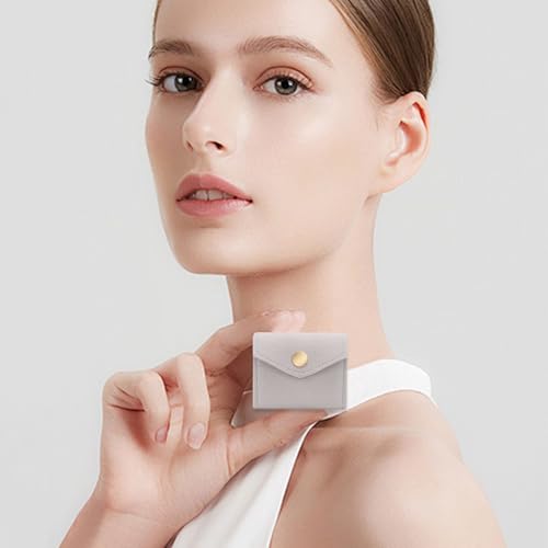 Mini Travel Jewelry Roll Bag with Buckle, Portable Foldable Travel Jewelry Case, Microfiber Small Jewelry Bags for Rings, Earrings, Necklaces (Mint Green) - color: Mint Green