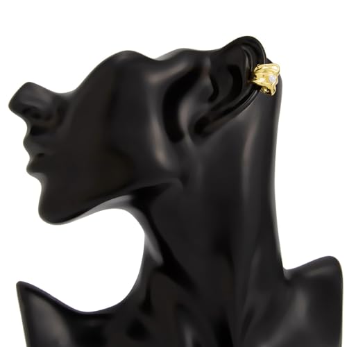 Chunky Gold Ear Cuff for Women Non-Piercing Cartilage Clip-On Earrings Trendy Jewelry Gift - color: A8:Chunky Ear Cuff