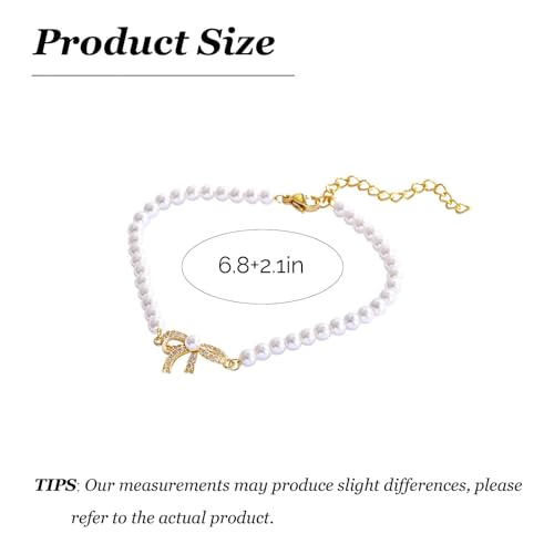 Pearl Bracelets for Women Dainty Gold Pearl Stretch Stackable Bracelet Bridesmaid Wedding Jewelry Gifts Prom Wedding Guest Dress - color: G:Gold Pearl Bracelet