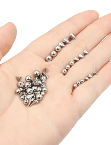 16/14g Replacement Piercing Changing Balls/Cones/Parts for Septum Tongue Bridge Eyebrow Lip Rings Medusa Labret Cheek Belly Button Cartilage Conch Helix Rook Tragus Industrial Earrings - size: 14g*3/4/5mm