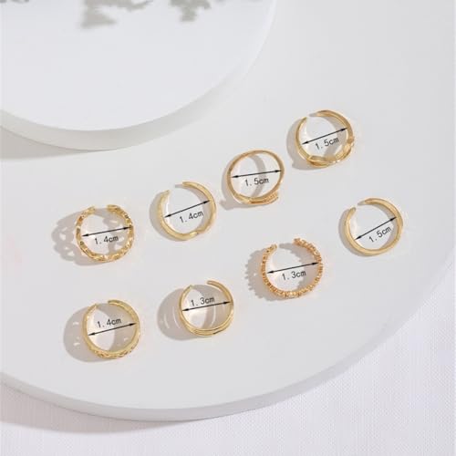 6pcs Gold Toe Rings for Women Adjustable Band Rings Open Toe Ring Set Beach Foot Jewelry Adjustable - style: silver