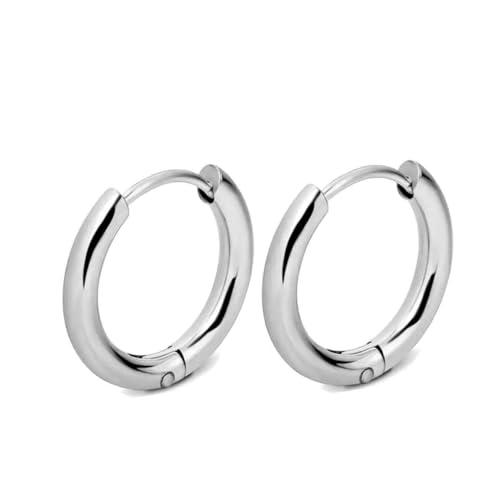 Cords Club Essential Huggie Hoops 10mm – 18K Gold PVD Plated, Waterproof & Tarnish-Proof, Hypoallergenic Jewelry for Women