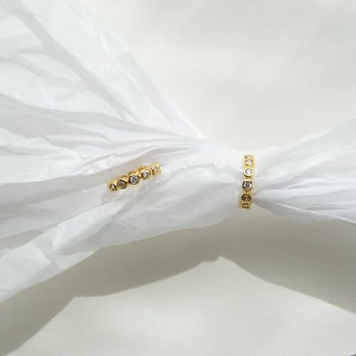 Round Huggie Ear Cuff Gold Earrings for Women | 18K Gold Plated Cubic Zirconia Sparkling | Clip On Cartilage| Simulated Diamond Bezel-Set CZ Huggie Hoop Earrings - color: Cuffs - Yellow Gold