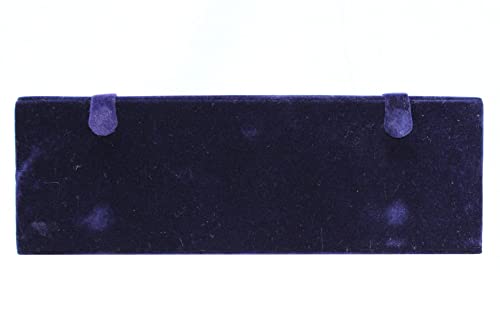 atorakushon Blue Velvet Vanity Box Make-Up Jewellery Earrings Utility Toiletry Wardrobe Organizer Pouch Travelling Box For Women's Set of 1 - style: Jhumka Earring Organiser Folder 12 Pair Blue