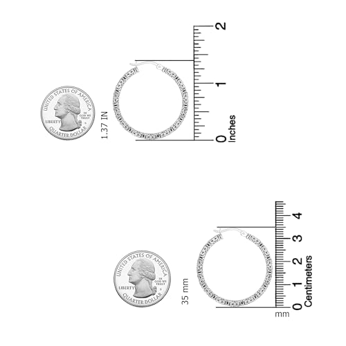 LeCalla Byzantine Earrings for Women | 925 Sterling Silver Byzantine Earrings | Antique Oxidized Click-Top Round Thick Hoop Earrings for Women - style: Bali Style Byzantine