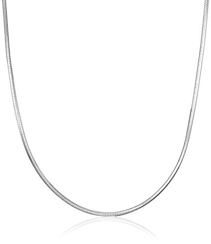 925 Sterling Silver Snake Chain Necklace Pendant Adjustable Snake Lovely Chain Necklace Hypoallergenic Gift For Women - size: 22