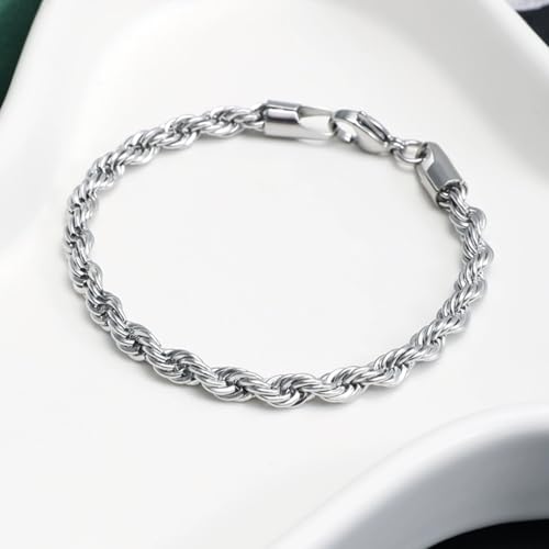 925 Sterling Silver Plated Heart Charm Bracelet for Women - Dainty Chain Love Gift Idea - style: Style11