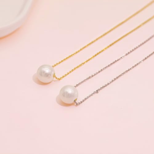 Dainty Layered Pearl Choker Necklace for Women Dainty Chain Necklaces Daisy Pearls jewelry Valentine Day Graduation Bride Gifts - color: yellow gold
