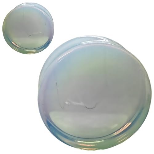 Opalite Organic Stone Ear Plugs Gauges Sold in Pairs - style: 25mm-1 inch