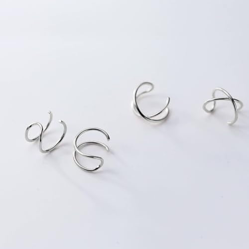 Ear Cuffs for Women Non Piercing Ear Cuff Earrings Non Pierced Cartilage Earrings Adults Christmas Stocking Stuffers Trendy Gifts 2025 - color: A1:5PCS Gold Ear Cuffs