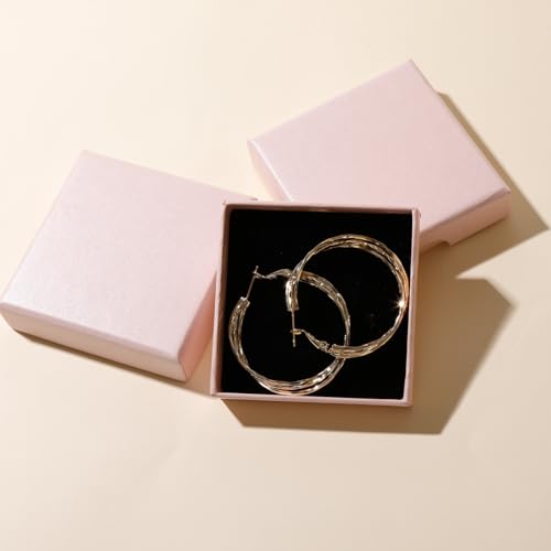 Golden Hoop Earrings For Women The Twisted Close-Fitting Hoop Shape Is Crafted With Gold-Plated Material And S925 Silver Pins Light Luxury Elegant Unique And Minimalist Style - color: Golden