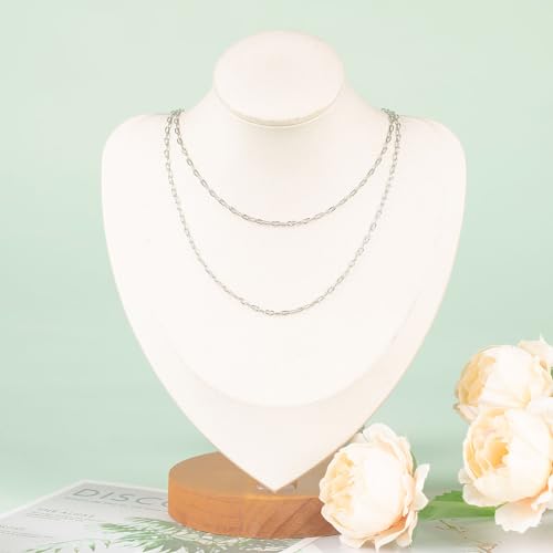 UMAOKANG 32.8 Feet Stainless Steel Jewelry Making Chains Embossed Cable Link Chain Necklace Bracelet DIY for Women Jewelry Chains Bulk - color: Steel Sunflower