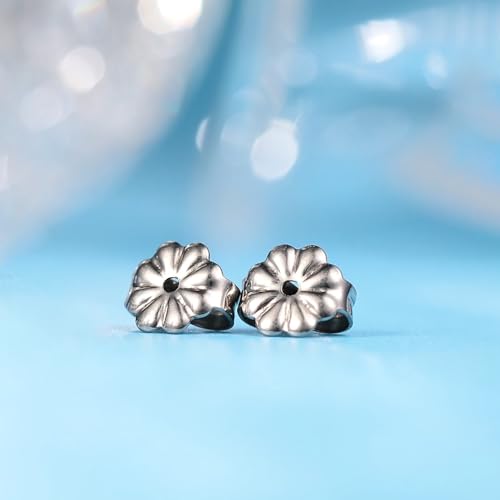 Limerencia G23 Pure Titanium Hypoallergenic Earrings | F136 Implant Grade Titanium Jewelry for Sensitive Ears - color: CZ + White Opal