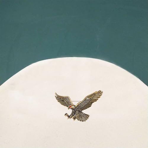 Vintage Eagle Brooch for Women Men Classic Retro Animal Bird Lapel Pin Party Jewelry for Lapel, Jacket, Hat, Scarf (Gold)