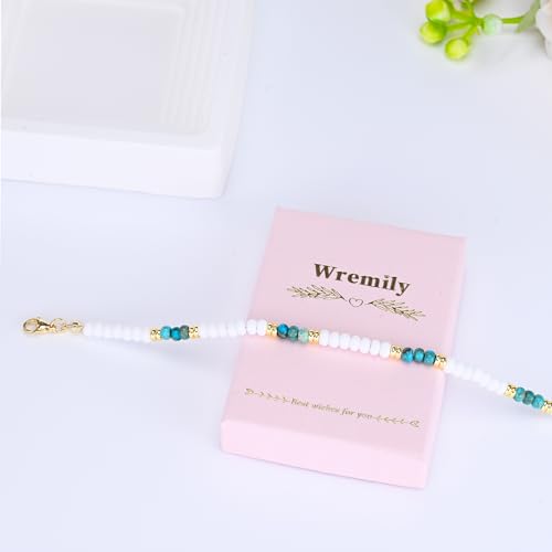 Natural Stone Beaded Anklets Bracelets for Women Handmade Beaded Anklet Bracelet Waterproof Boho Beads Ankle Bracelet Adjustable Summer Jewelry