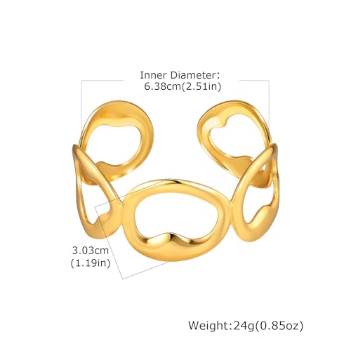 Women Trendy 2 in 1 Silk Scarf Wide Open Cuff Bangle Bracelet Set,18K Gold Plated Adjustable Scarf Cuff Bracelet, Stainless Steel Fashion Statement Wrist Cuff Wrap Jewelry Gifts - color: Coffee