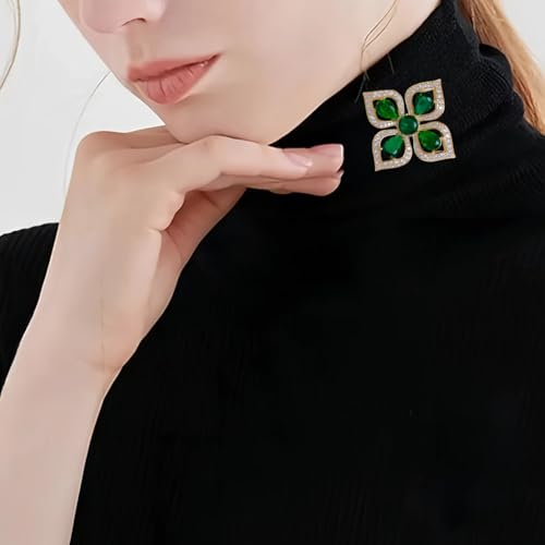 SYWDUDUCLT Fashion Elegant Brooches for Women Brooch, Suitable For Party And Daily Wear On Many Occasions - style: FourLeafFlower