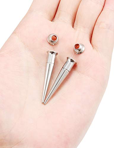 Jenxnjsjo 14g to 7/8in Ear Gauges Plugs Tunnels Taper Earrings Stretching Expander Kit Set for Women Men - color: 021: Tapers, size: 2g (6mm)