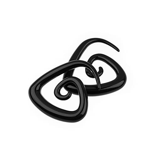 Ear Gauges Stretching Kit 14G-00G Acrylic Sprial Tapers Plugs Expander Sets Heart Tunnels Piering Jewelry Horeseshoes Taper For Ears - style: 84 Black